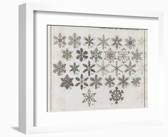 Snowflake Research, 18th Century-Middle Temple Library-Framed Photographic Print