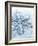 Snowflake Shaped Christmas Ornament Lying in the Snow-null-Framed Photographic Print