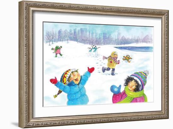 Snowflakes - Humpty Dumpty-Amy Wummer-Framed Giclee Print