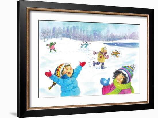 Snowflakes - Humpty Dumpty-Amy Wummer-Framed Giclee Print