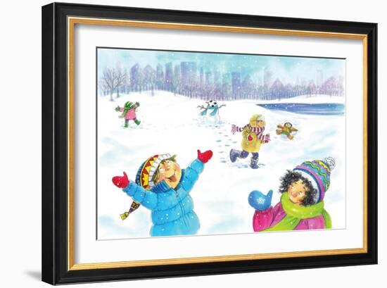 Snowflakes - Humpty Dumpty-Amy Wummer-Framed Giclee Print