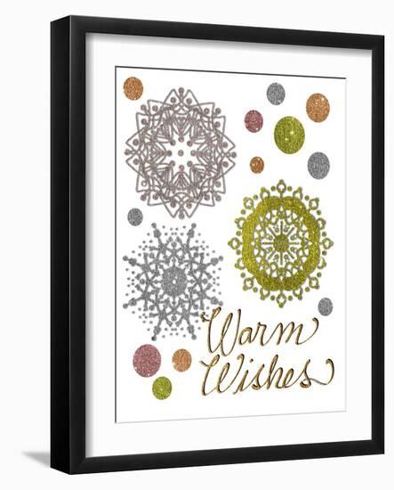 Snowflakes & Polka Dots-Cyndi Lou-Framed Giclee Print