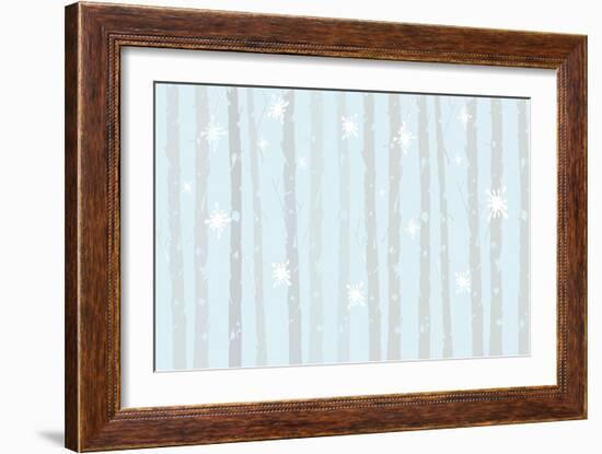 Snowing-Anne Cote-Framed Giclee Print