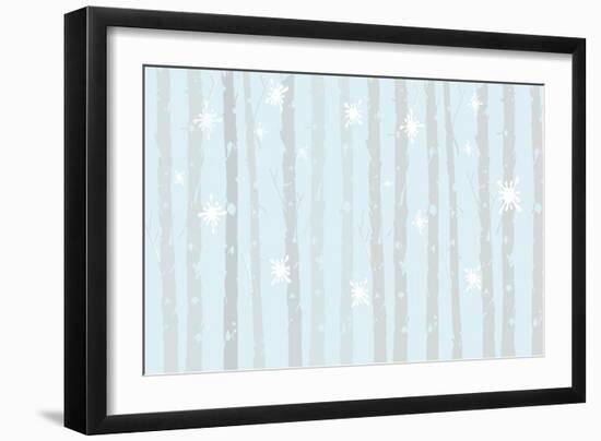 Snowing-Anne Cote-Framed Giclee Print