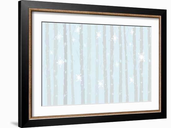 Snowing-Anne Cote-Framed Giclee Print