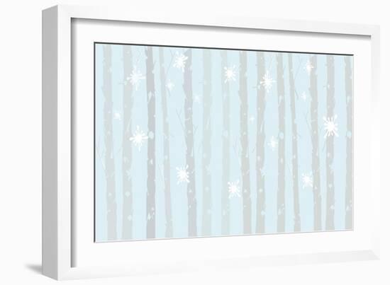 Snowing-Anne Cote-Framed Giclee Print