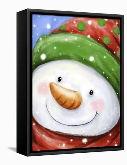 Snowman 1-MAKIKO-Framed Premier Image Canvas