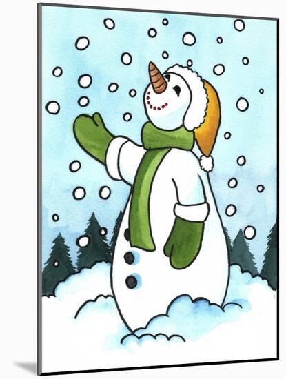 Snowman 3-Abraal-Mounted Giclee Print
