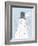 Snowman-A-Glow-Clara Wells-Framed Giclee Print