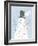 Snowman-A-Glow-Clara Wells-Framed Giclee Print