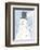 Snowman-A-Glow-Clara Wells-Framed Art Print