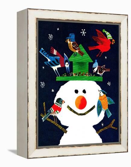 Snowman and Friends - Jack and Jill, January 1980-Allan Eitzen-Framed Premier Image Canvas