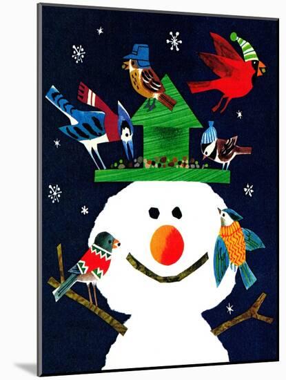 Snowman and Friends - Jack and Jill, January 1980-Allan Eitzen-Mounted Giclee Print