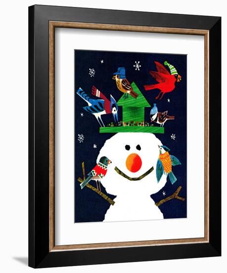 Snowman and Friends - Jack and Jill, January 1980-Allan Eitzen-Framed Giclee Print