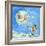 Snowman and Snowball-David Cooke-Framed Giclee Print
