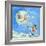 Snowman and Snowball-David Cooke-Framed Giclee Print