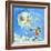 Snowman and Snowball-David Cooke-Framed Giclee Print