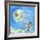 Snowman and Snowball-David Cooke-Framed Giclee Print