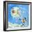 Snowman and Snowball-David Cooke-Framed Giclee Print