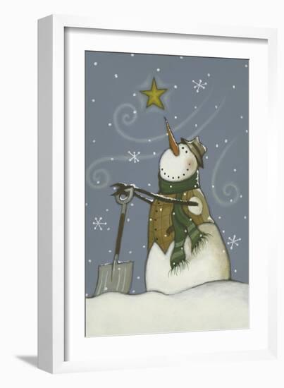 Snowman at Rest-Margaret Wilson-Framed Giclee Print