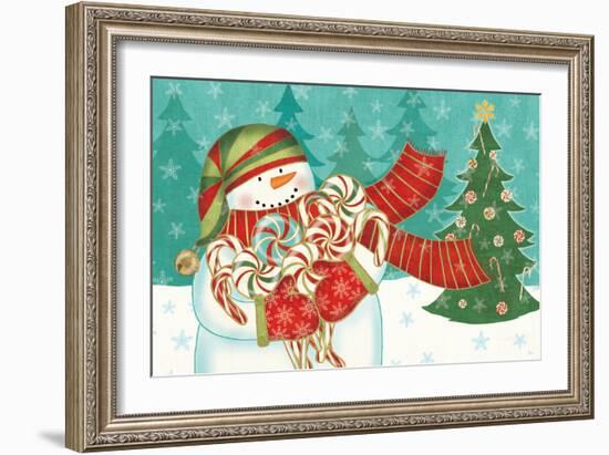 Snowman Candyland I-Veronique Charron-Framed Art Print