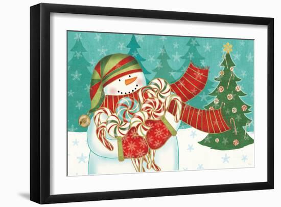 Snowman Candyland I-Veronique Charron-Framed Art Print