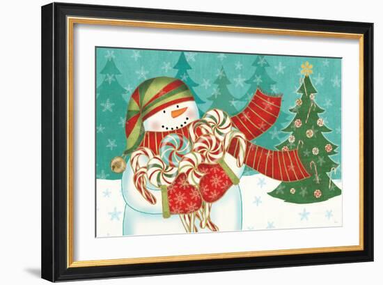 Snowman Candyland I-Veronique Charron-Framed Art Print