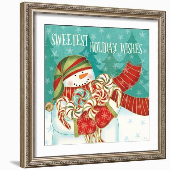 Snowman Candyland II-Veronique Charron-Framed Art Print