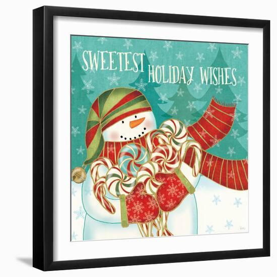 Snowman Candyland II-Veronique Charron-Framed Art Print