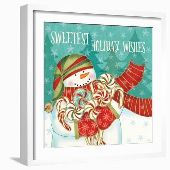 Snowman Candyland II-Veronique Charron-Framed Art Print