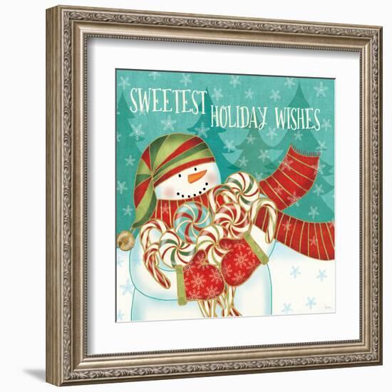 Snowman Candyland II-Veronique Charron-Framed Art Print