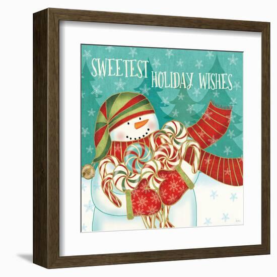 Snowman Candyland II-Veronique Charron-Framed Art Print