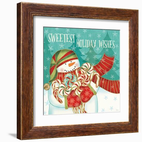 Snowman Candyland II-Veronique Charron-Framed Art Print