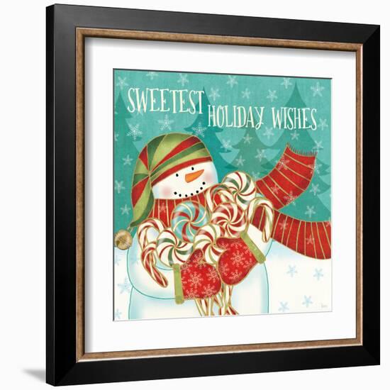 Snowman Candyland II-Veronique Charron-Framed Art Print