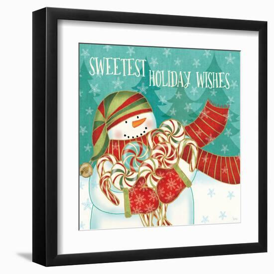 Snowman Candyland II-Veronique Charron-Framed Art Print