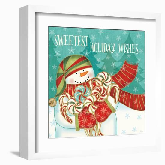 Snowman Candyland II-Veronique Charron-Framed Art Print