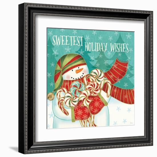 Snowman Candyland II-Veronique Charron-Framed Art Print