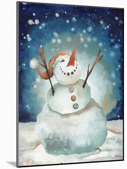 Snowman Cheers I-Elizabeth Medley-Mounted Art Print
