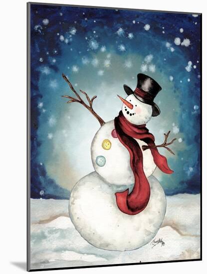 Snowman Cheers II-Elizabeth Medley-Mounted Art Print