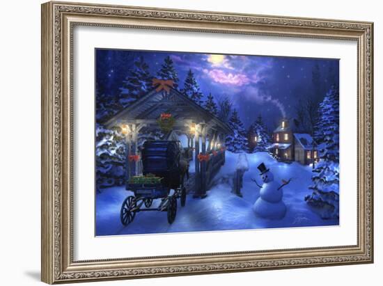 Snowman Crossing-Joel Christopher Payne-Framed Giclee Print