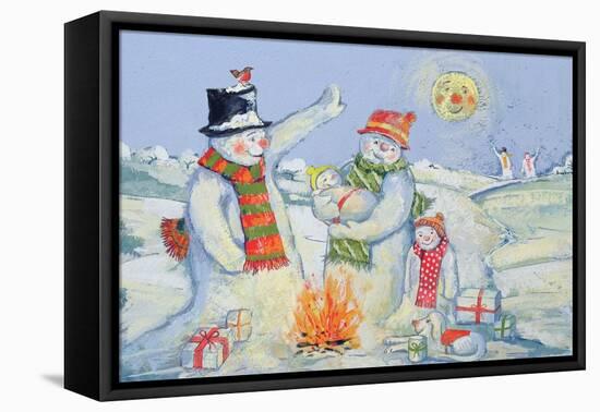 Snowman Family, 1995-David Cooke-Framed Premier Image Canvas