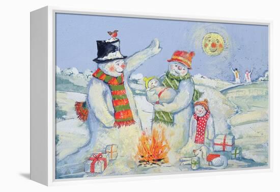 Snowman Family, 1995-David Cooke-Framed Premier Image Canvas