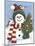 Snowman Holding a Christmas Tree-William Vanderdasson-Mounted Giclee Print