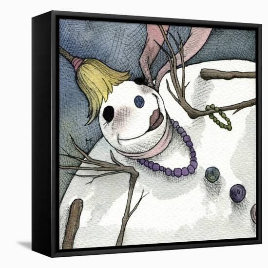 Snowman III-Kory Fluckiger-Framed Premier Image Canvas