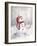 Snowman in Wood-MAKIKO-Framed Giclee Print