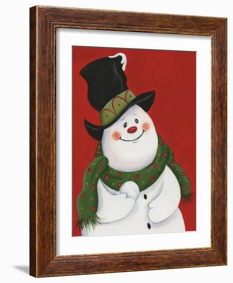 Snowman Mischief-Beverly Johnston-Framed Giclee Print