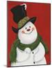 Snowman Mischief-Beverly Johnston-Mounted Giclee Print