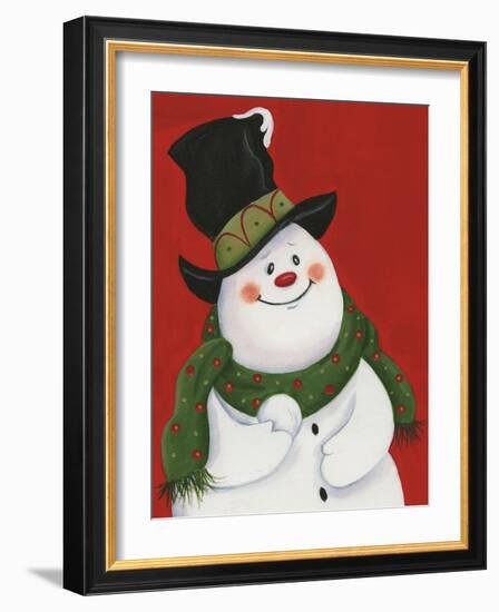 Snowman Mischief-Beverly Johnston-Framed Giclee Print