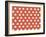 Snowman Pattern Red-Anne Cote-Framed Giclee Print