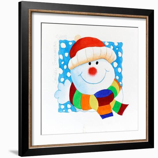 Snowman Square-Tony Todd-Framed Giclee Print